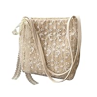 Embroidered Handbag Straw Lace Bags, Summer Fairy Bags, 2020 Shoulder Bags, Handbags, Large Capacity Shopping Bags