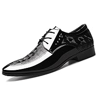 Men's Patent Leather Oxford Formal Business Dress Shoes Italy Modern Suit Tuxedo Shoes