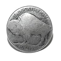 Replica Silver Tone Buffalo Nickel Coin Tie Pin Tack (070)