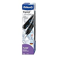 Twist® Structure Fountain Pen for Right and Left-Handed Users, Black, Nib M, Folding Box
