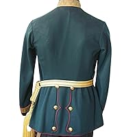 New General Staff OfficerTunic Green/Red Piping Wool Miliatry Coat, XS-4XL