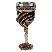 BESTOYARD 1PC goblet viking skull cups gothic mug horror bones cup tasting glass skull drinking cup colored wine glasses Party Drink Ware white halloween banquet resin Gift