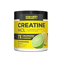 Creatine HCl Powder | Supports Muscle, Cognitive, and Immune Health | Lemon Lime Flavored Creatine (64 Servings)