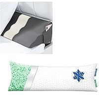 Cooling Body Pillow for Adults and Bed Wedge Pillow