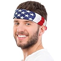 American Flag Bandana Headband Men USA Bandana USA Flag Apparel USA Clothing