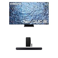 SAMSUNG 65-Inch Class Neo QLED 8K QN900C Series Mini LED Quantum HDR Smart TV with Infinity Screen, Dolby Atmos, (QN65QN900C, 2023 Model) HW-Q900C/ZA 7.1.2 Channel 446W Bluetooth Soundbar