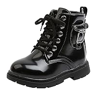 Boys And Girls Ankle Boots Short Boots Toddler Boots Waterpoor Leather Shoes Boots Girls 7