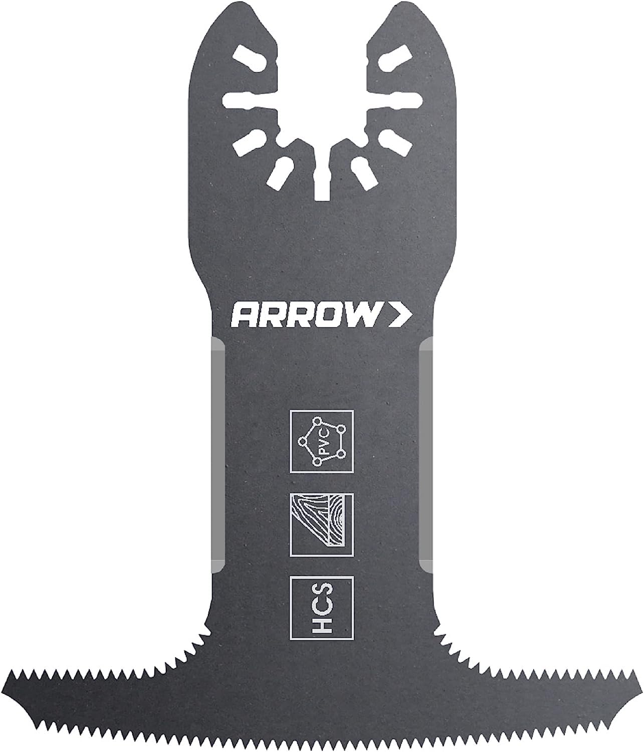 Arrow OSC109-1, 4-IN-1 Drywall Oscillating Tool Blade for Electrical Outlet Boxes, Recessed Lights, PVC, Universal, Fits Most Multitools