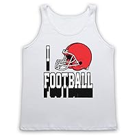 Men's I Love Football American Football Helmet Tank Top Vest