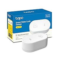 Tapo Smart Water Leak Detector, Requires Tapo Hub, Water Leak Sensor Wi-Fi with Rapid Dripping Detection, 90dB Adjustable Alarm, App Alerts, Compatible with Alexa and Google Home, Tapo T300