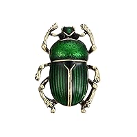 WLLAY Retro Enamel Beetle Bug Insect Brooch Pin Animal Jewelry