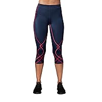 CW-X Women's Stabilyx Joint Support 3/4 Capri Compression Tight Pants