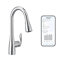 7594EVC Arbor Smart Faucet Touchless Pull Down Sprayer Kitchen Faucet with Voice Control and Power Boost, Chrome