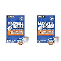 Maxwell House Breakfast Blend Keurig K Cup Coffee Pods (12 Count) (Pack of 2)