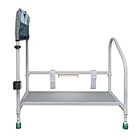 step2bed Deluxe Bed Rails for Elderly Adults - Adjustable Height Bed Safety Rail for Seniors with Cane Holder, LED Light, Mesh Bag, Handicap Grab Bars and More - Premium Bed Side Step Assist Device