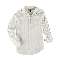 AEROPOSTALE Womens Striped Pocket Button Up Shirt