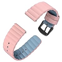 Anbeer Leather Watch Band for Men and Women,18mm 20mm 22mm Quick Release Premium Replacement Watch Strap