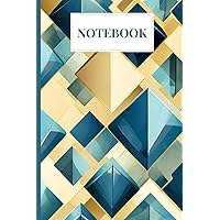 Notebook: Blue Diamond Lattern Notebook Blank Lined Journal