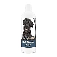 Healthy Breeds Black Russian Terrier Black Enhancing Shampoo - Gentle Cleanser with Vitamin E, Aloe & Coconut Oil That Adds Brilliance, Shine & Intensity to Darker Coats - Floral Scent - 8 oz