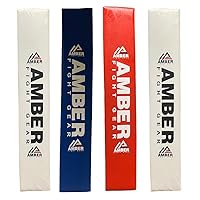 Amber Sporting Goods Boxing Corner Cushion: Redefining Your Training with Enhanced Safety, Durability, and Style - Set of 4-2 White, 1 Red, 1 Blue - 47.5 x 6.5 Inches