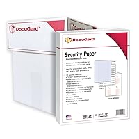 DocuGard Premier Medical Security Paper for Printing Prescriptions and Preventing Fraud, CMS Approved, 10 Security Features, Laser and Inkjet Safe, Blue, 8.5 x 11, 24 lb., 2500 Sheets (04543C)