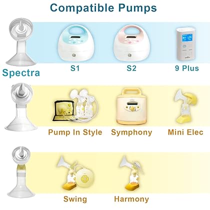Nenesupply 5 pc Duckbill Valves Compatible with Medela and Spectra Pump Parts Use on Spectra S2 Spectra S1 and Pump in Style Harmony Symphony Replace Spectra Duckbill Valves and Medela Valve