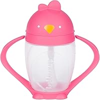 Weighted Straw Sippy Cup for Baby: Lollacup - Transition Kids, Infant & Toddler Sippy Cup (6 months - 9 months) | Shark Tank Products | Lollacup (Posh Pink)