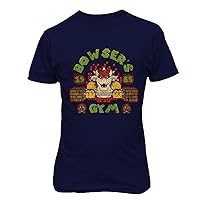 New Graphic Mario Novelty Tee Bowsers Gym Men's T-Shirt