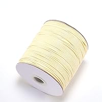 10m/lot 22 Color Leather Line Waxed Cotton Cord Thread,Waterproof Round Coated Wax Thread for for Jewelry Making DIY Bracelet Supplies Braided Bracelets DIY Accessories (Beige, 1.5mm×10m)