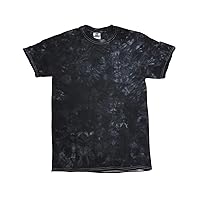 Tie-Dye Crystal Wash T-Shirt M BLACK