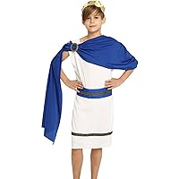YiZYiF Kids Girls Boys Grecian Toga Costume Ancient Greek Costume God Cosplay Costume Roman Halloween Outfits