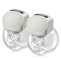 Double Wearable Breast Pump, S10 Pro Electric Hands Free Wireless Breastfeeding Pump with 2 Modes, 9 Levels, Memory Function Spill-Proof Quiet Pain-Free Breast Pump(24mm)