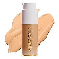 Mirabella Invincible For All HD Full Coverage Foundation Makeup, Liquid Foundation for Sensitive Skin and All Skin Types with Age-Defying Benefits, Hyaluronic Acid and Matrixyl 3000, Medium M130