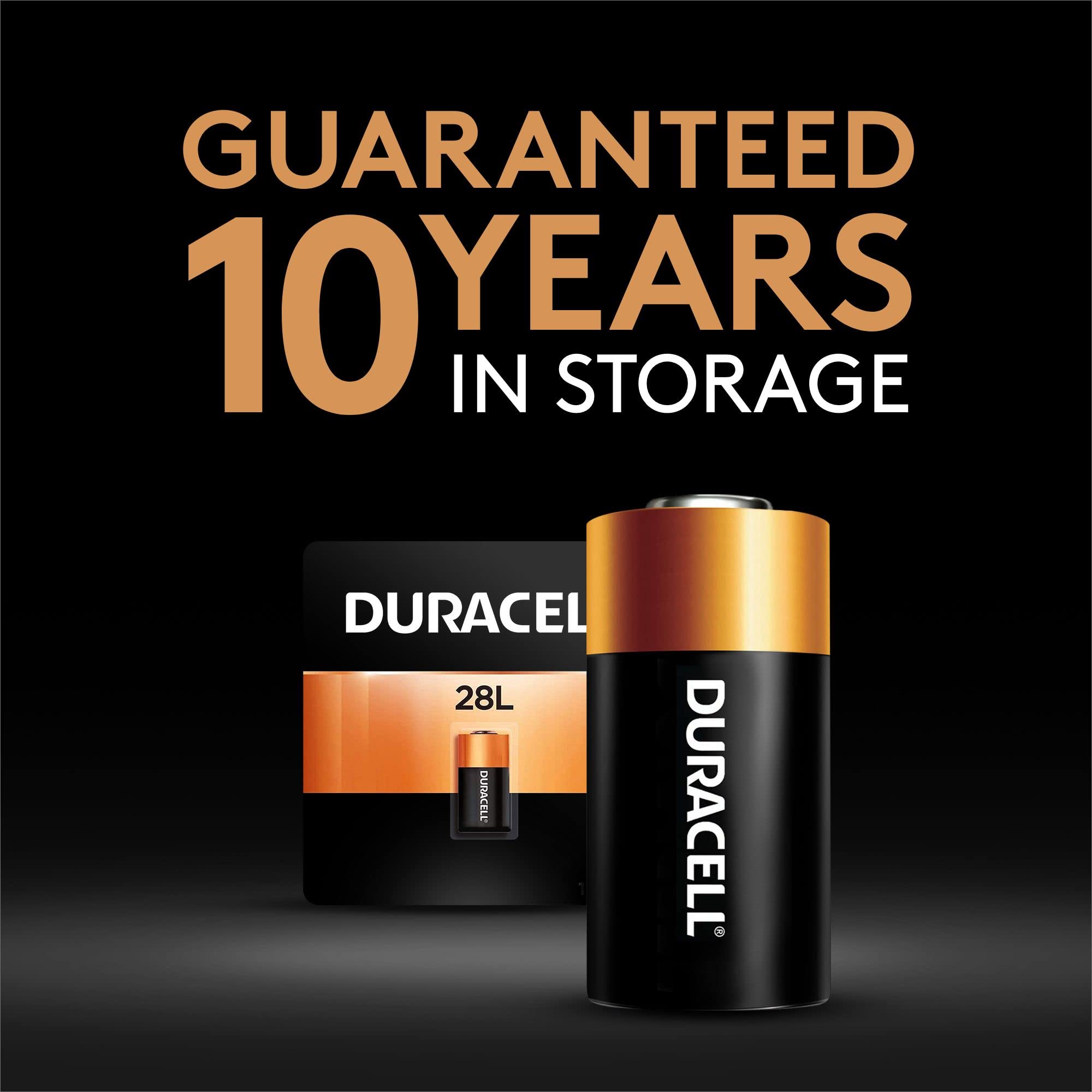 Duracell 28L 6V Lithium Battery, 1 Count Pack, 28L 6 Volt High Power Lithium Battery, Long-Lasting for Video and Photo Cameras, Lighting Equipment, and More