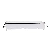 Decorative Rectangle Distressed Metal Tray