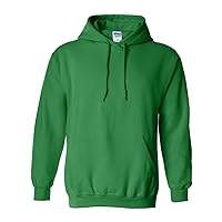 Hooded Pullover Sweat Shirt Heavy Blend 50/50 7.75 oz. by Gildan (Style# 18500) (2X-Large, Irish Green)