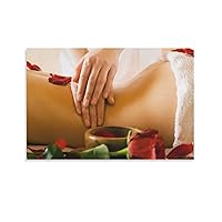 Spa Massage Wellness Beauty Facial Thai Relaxation Salon Poster Wall Art Paintings Canvas Wall Decor Home Decor Living Room Decor Aesthetic 08x12inch(20x30cm) Unframe-Style