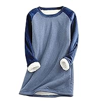 Long Sweaters for Women Thicking Crew Neck Long Sleeve Sweaters Fashion Hip Hop Oversized Sweatshirts for Women
