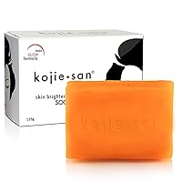 Kojie San Skin Brightening Soap – Original Kojic Acid Soap that Reduces Dark Spots, Hyperpigmentation, and Other types of Skin Damage – 135g x 1 Bar