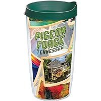 Tervis Tennessee - Pigeon Forge Collage Made in USA Double Walled Insulated Tumbler Travel Cup Keeps Drinks Cold & Hot, 16oz, Collage