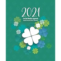 2021 Social Media Agenda: Agenda Mensual | Enero - Diciembre (Spanish Edition)