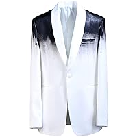 Unique Stylish Men's Custom Blazer Jacket Custom Gradient Painting Tuxedo Suit Blazer