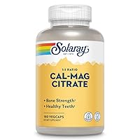 Calcium Magnesium Citrate 1:1 Ratio, Healthy Bones, Teeth, Muscle & Nervous System Support, 30 Serv, 180 VegCaps