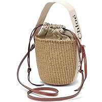 Chloe CHC22SS381G55 Small Woody Basket 2-Way Basket Bag, Women's, White WOODY 101