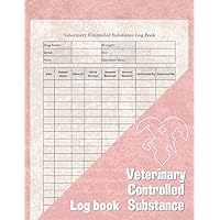 Pink Pet Care Cover: Veterinary Controlled Substance Log Book Patient Name Client ID Initial Amount Amount Removed Amount Remains Authorized By Dispensed By