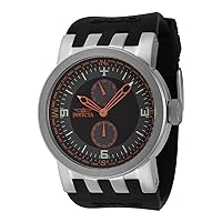 Invicta Men's DNA 46mm Silicone Quartz Watch, Black (Model: 44226)