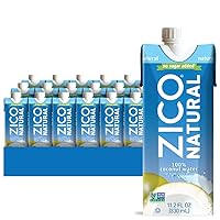 100% Coconut Water, No added Sugar, Refreshingly Delicious, Hydration with Electrolytes, 11.2 Fl Oz (Pack of 18)