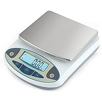 CGOLDENWALL Precision Lab Scale Digital Analytical Balance Laboratory Balance Jewelry Scale Scientific Scale 0.01g Accuracy 110V (5000g, 0.01g)