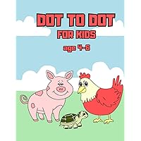 Animals dot to dot for kids ages 4,5,6: counting to 25, numerical order, puzzles: creativity workbook for toddlers, pre-school, kindergarten, primary school, early learning