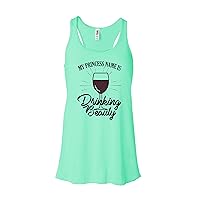 Funny Vacation Shirts My Princess Name is Drinking Beauty Royaltee Wine Shirts